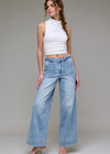 Nori High Rise Front Pocket Wide leg Jean