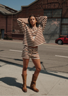 Mocha Stripe Shorts