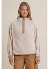 Cozy Gingham Sherpa Pullover