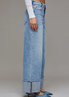 Nori High Rise Wide Leg Cuffed Jean