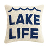 Lake Life Square Hook Pillow