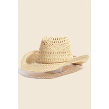  Intricate Woven Western Fedora Straw Hat