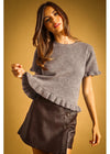 Rylee Peplum Sweater Tee