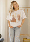 Dolly Parton Lipstick White Thrifted Licensed Tee