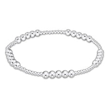  Classic Blissful Pattern 2mm Bead Bracelet- 4mm Sterling