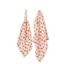  Organic Cotton Burp Cloth- Strawberry
