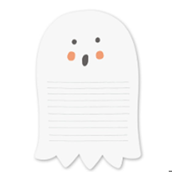 Ghost Memo Pad