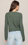 Medina Pointelle Cardigan- Monstera