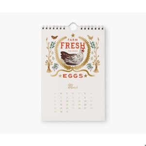 2026 Country Farm Kitchen Calendar (6x9)