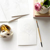 Garden Flowers Paintable Watercolor Notecard Set