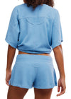 Staycation Sleep Short- Blissful Blue