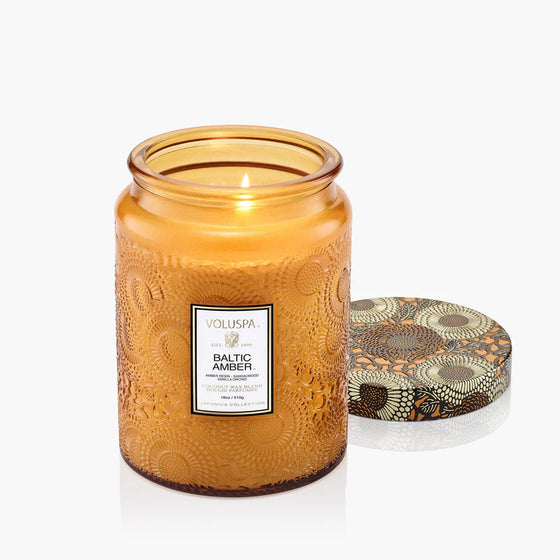 Baltic Amber 18oz Large Jar Candle