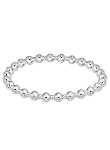  Classic Grateful Pattern 5MM Bead Bracelet- Sterling