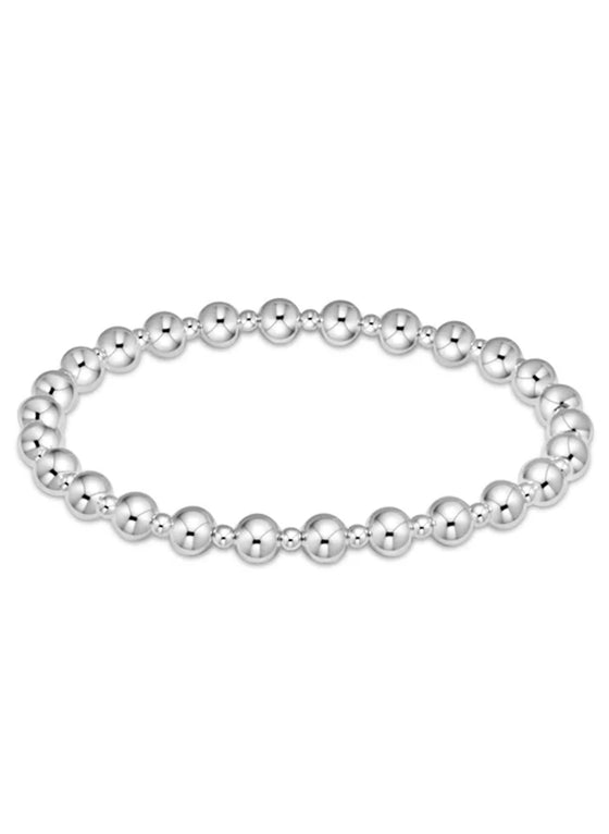 Classic Grateful Pattern 5MM Bead Bracelet- Sterling