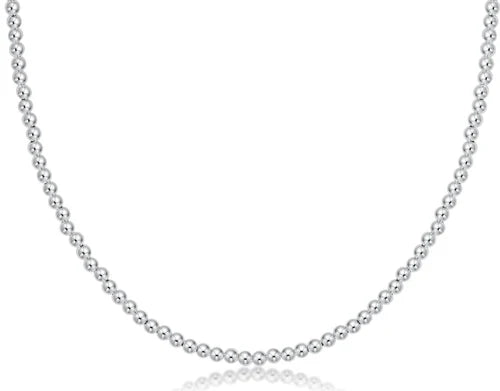 15" Choker Classic Sterling 3mm Bead