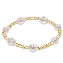  Admire Gold 3mm Bead Bracelet- Pearl