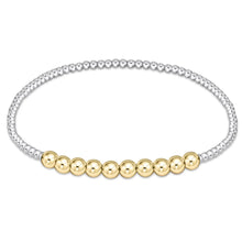  Classic Beaded Bliss 2MM Bead Bracelet- 4MM- Mixed Metal