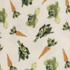 Organic Ruffle Zipper Footed Romper- Fresh Veggies