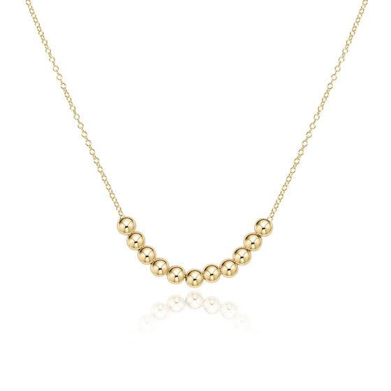 16" Necklace Gold- Classic Beaded Bliss