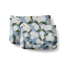  Hydrangea Zippered Pouch Set