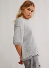 Margot Sweater Tee- Heather Grey