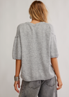 Margot Sweater Tee- Heather Grey