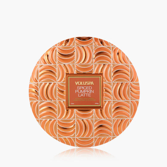 Spiced Pumpkin Latte Capsule 3 Wick Tin