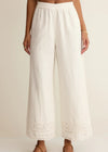 Scout Embroidered Pant- White