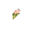 Hand-Painted Vintage Tulips Claw Hair Clip