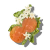 Hand-Painted Orange Blossom Claw Hair Clip