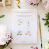 Garden Flowers Paintable Watercolor Notecard Set