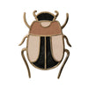 Enameled Cast Aluminum Beetle Shaped Trivet