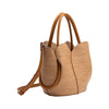 Tulip Raffia Embossed Recycled Top Handle Bag
