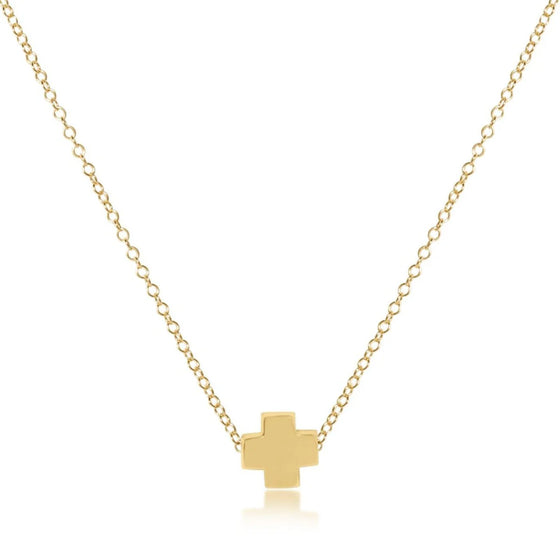 enewton 16" Necklace Gold Signature Cross