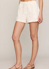 Cay White Knit Short