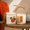 Half Moon Pumpkin Candle