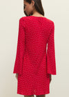 Campbell Dot Crepe Mini Dress