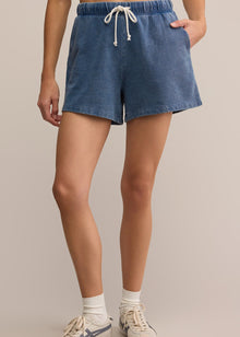  Hunter Knit Denim Short- Vintage Indigo